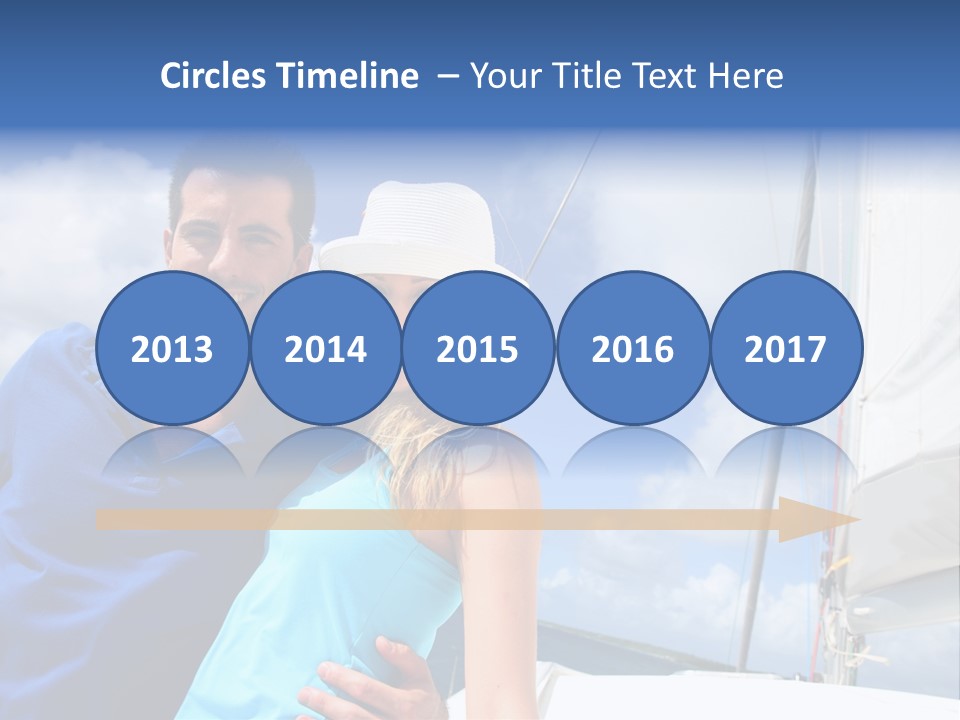 Catamaran Vessel Young PowerPoint Template