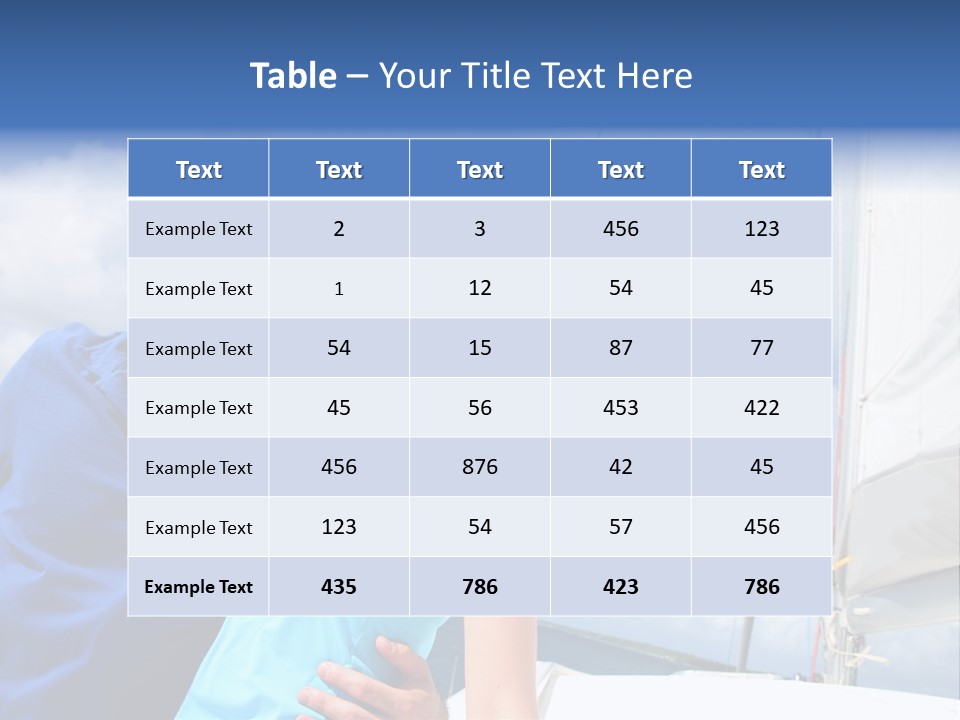 Catamaran Vessel Young PowerPoint Template