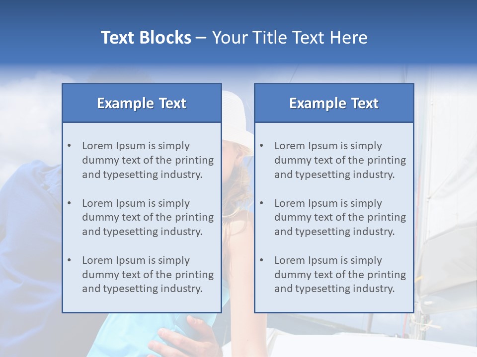 Catamaran Vessel Young PowerPoint Template