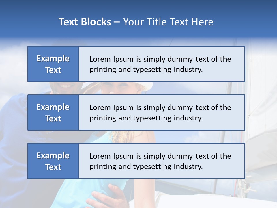Catamaran Vessel Young PowerPoint Template