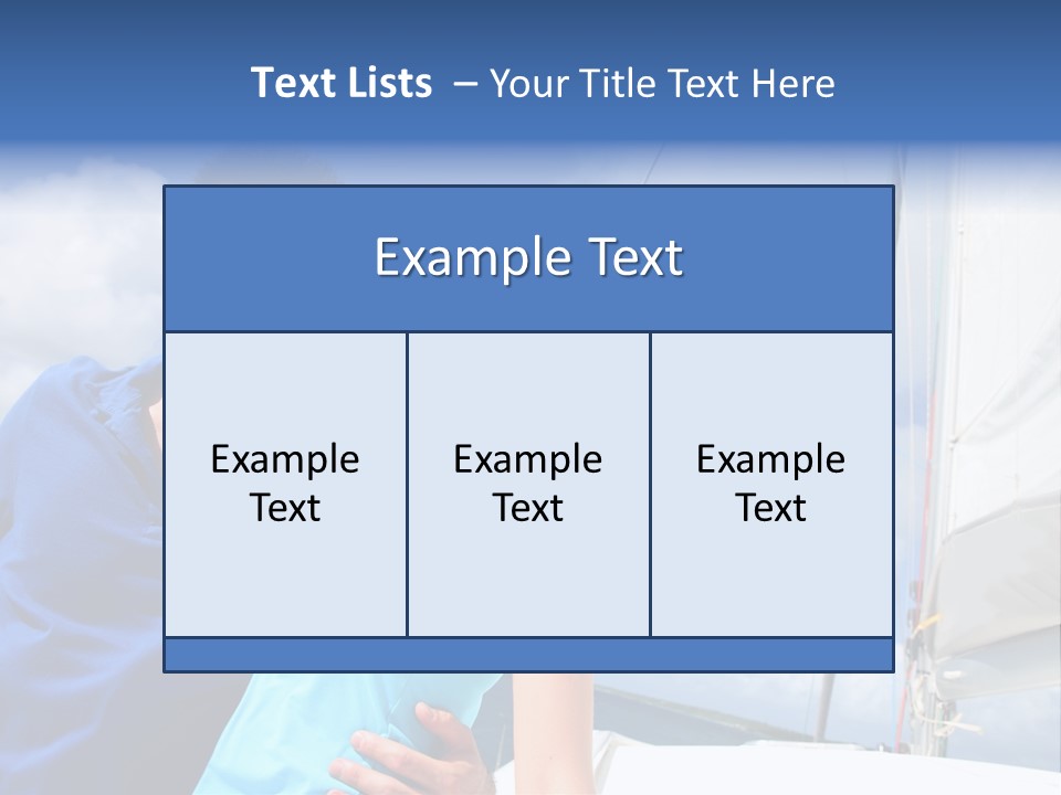 Catamaran Vessel Young PowerPoint Template