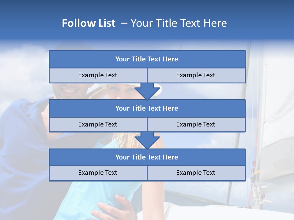 Catamaran Vessel Young PowerPoint Template