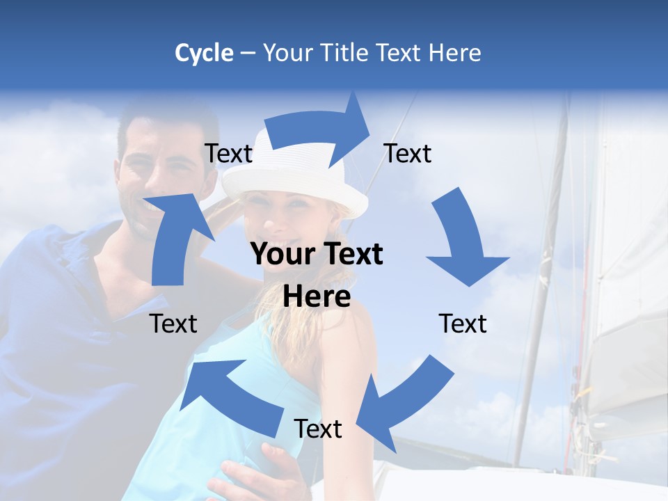 Catamaran Vessel Young PowerPoint Template