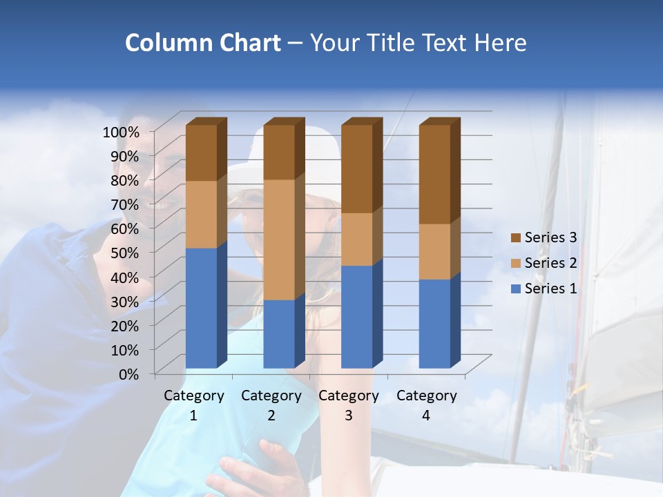 Catamaran Vessel Young PowerPoint Template