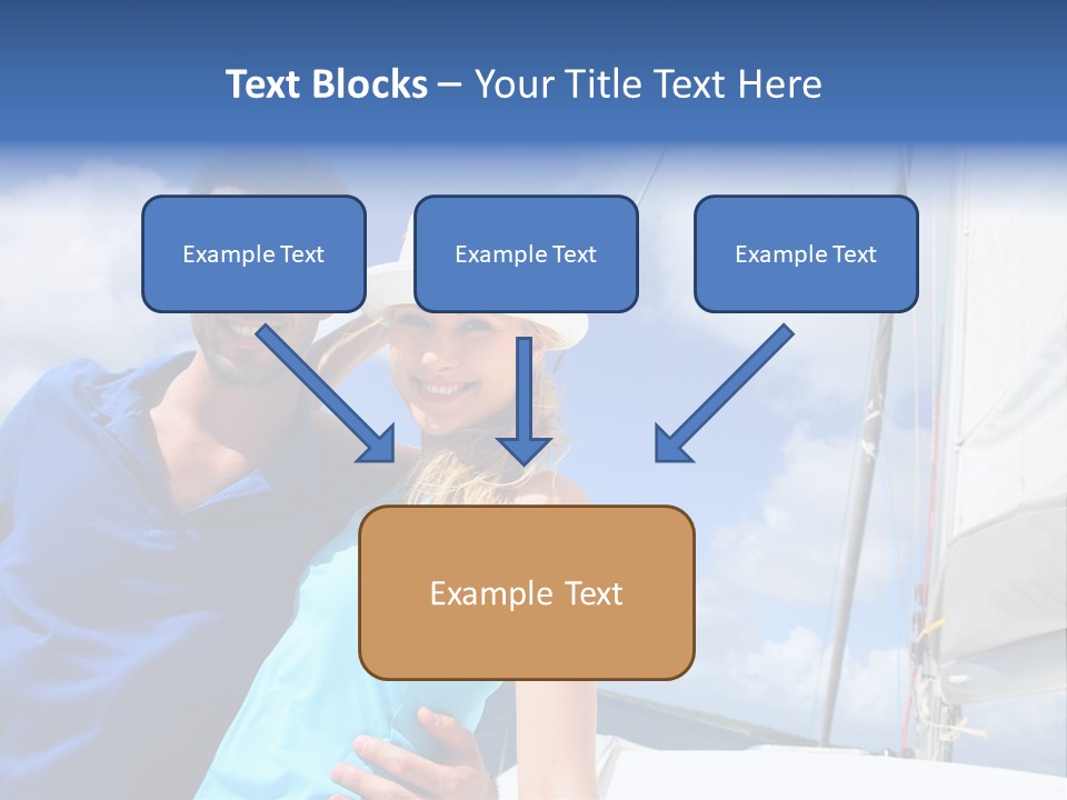 Catamaran Vessel Young PowerPoint Template