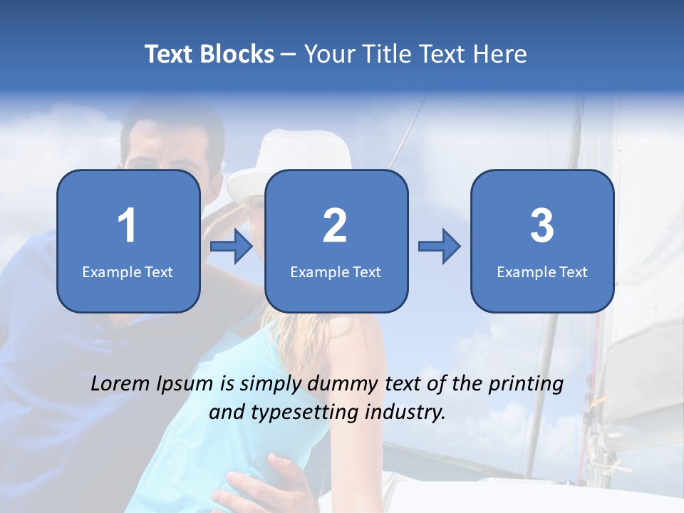 Catamaran Vessel Young PowerPoint Template