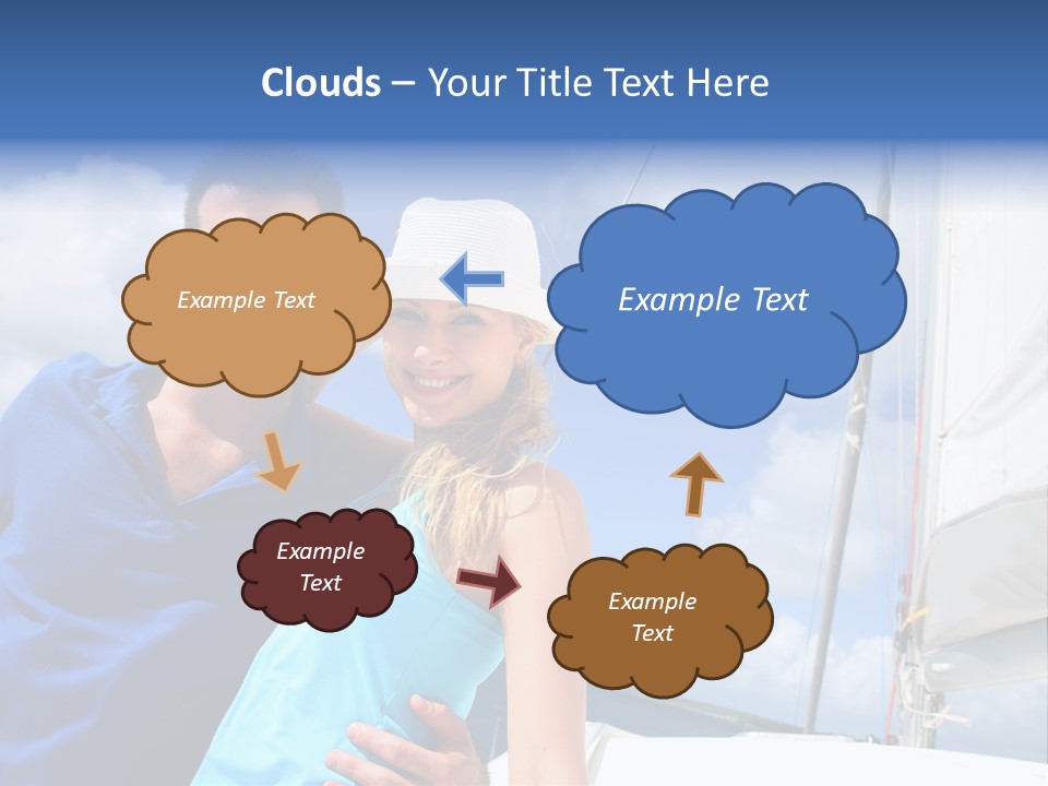 Catamaran Vessel Young PowerPoint Template