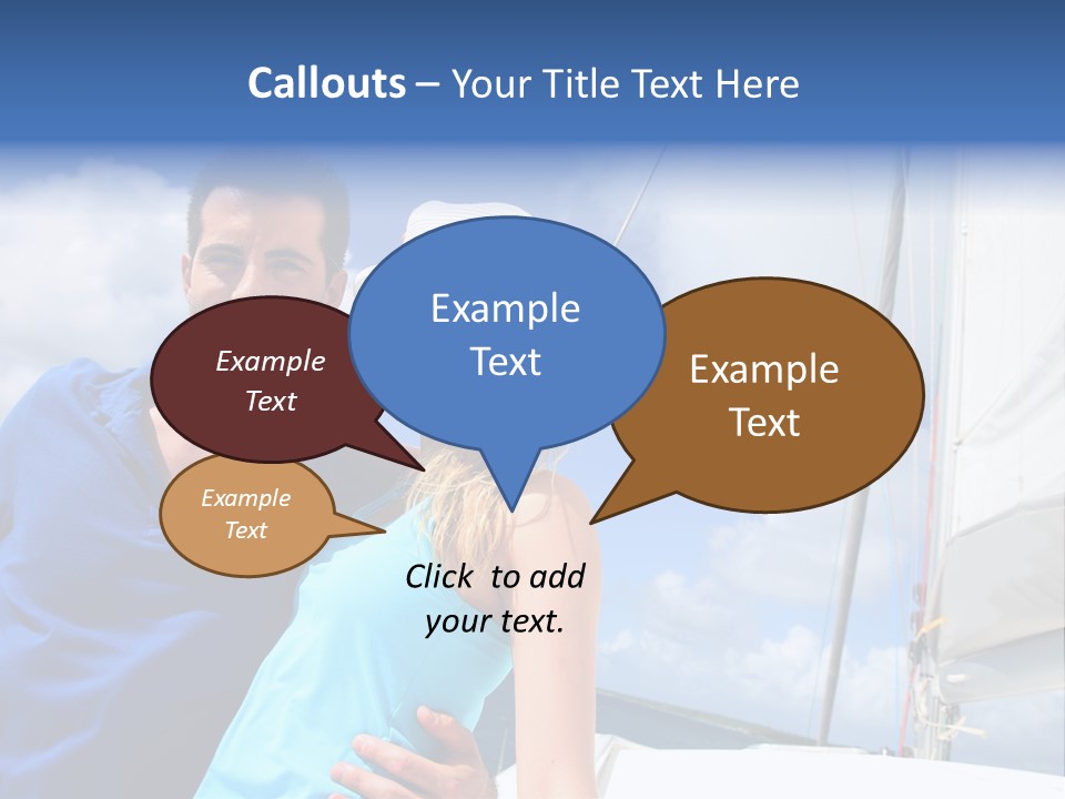 Catamaran Vessel Young PowerPoint Template