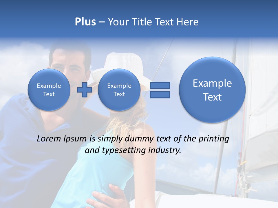 Catamaran Vessel Young PowerPoint Template