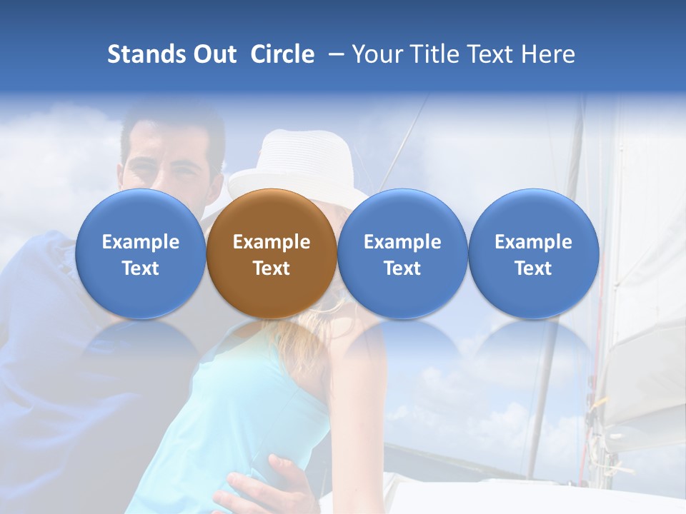 Catamaran Vessel Young PowerPoint Template