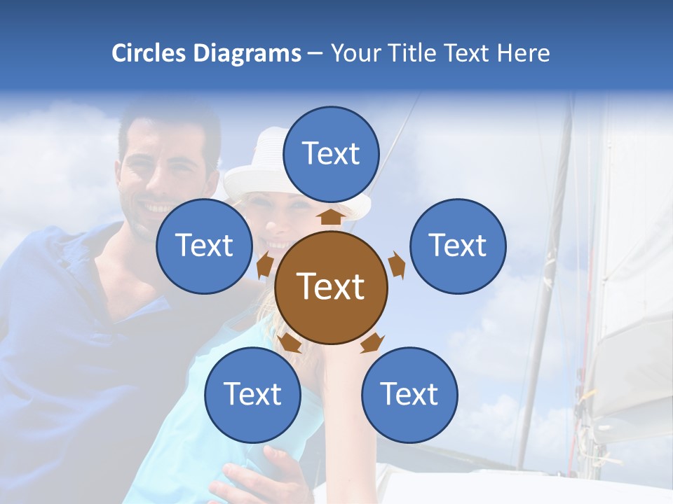 Catamaran Vessel Young PowerPoint Template