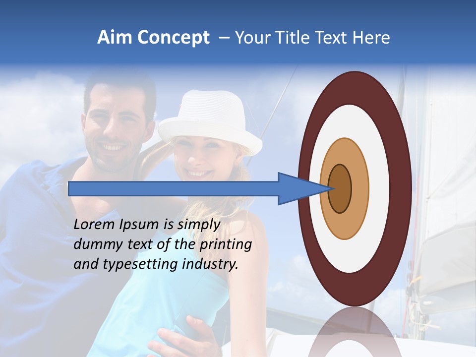 Catamaran Vessel Young PowerPoint Template