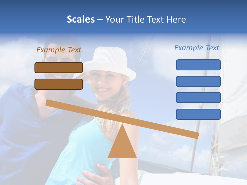 Catamaran Vessel Young PowerPoint Template