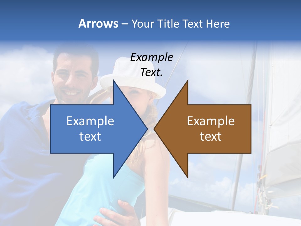 Catamaran Vessel Young PowerPoint Template