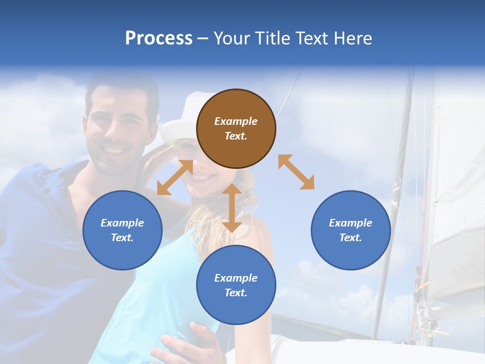 Catamaran Vessel Young PowerPoint Template
