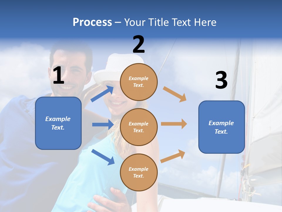 Catamaran Vessel Young PowerPoint Template