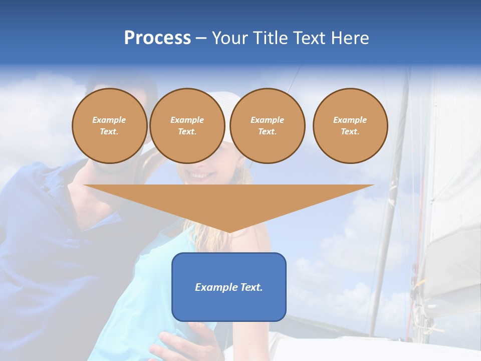 Catamaran Vessel Young PowerPoint Template