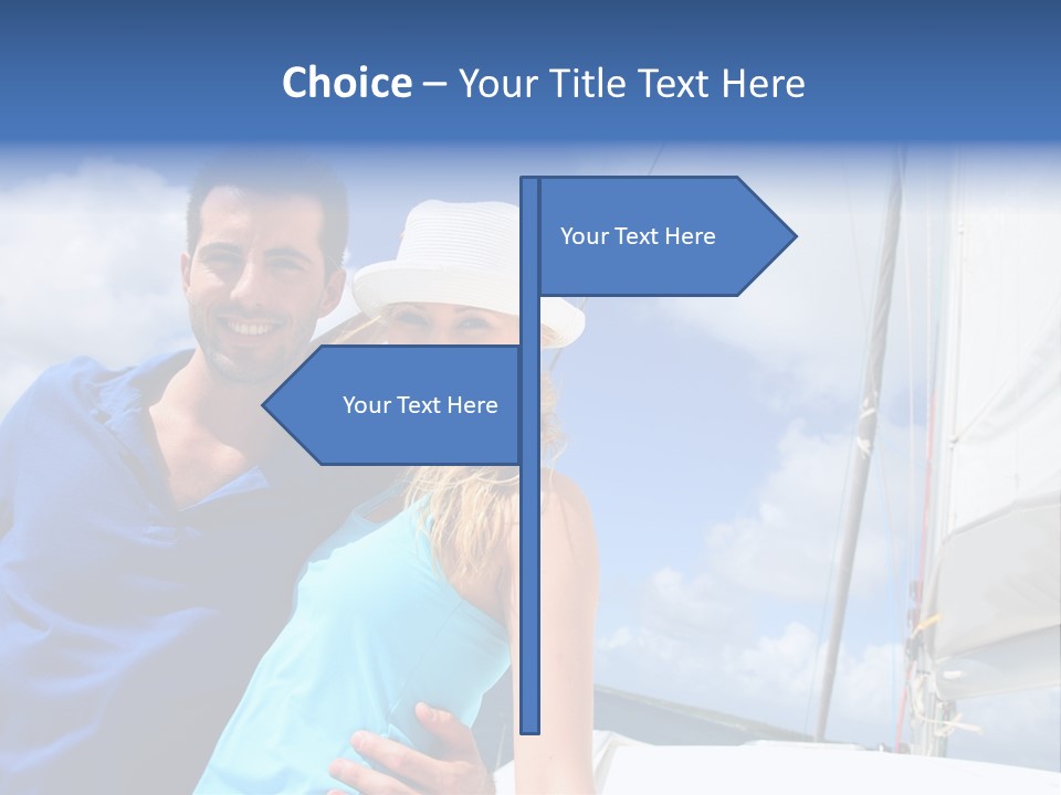 Catamaran Vessel Young PowerPoint Template