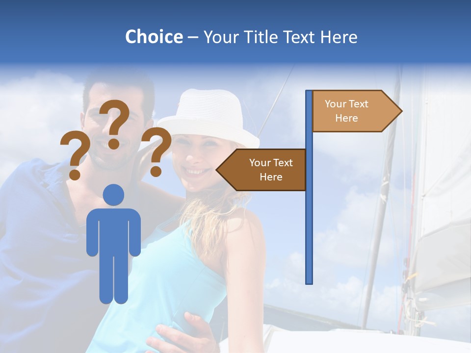 Catamaran Vessel Young PowerPoint Template