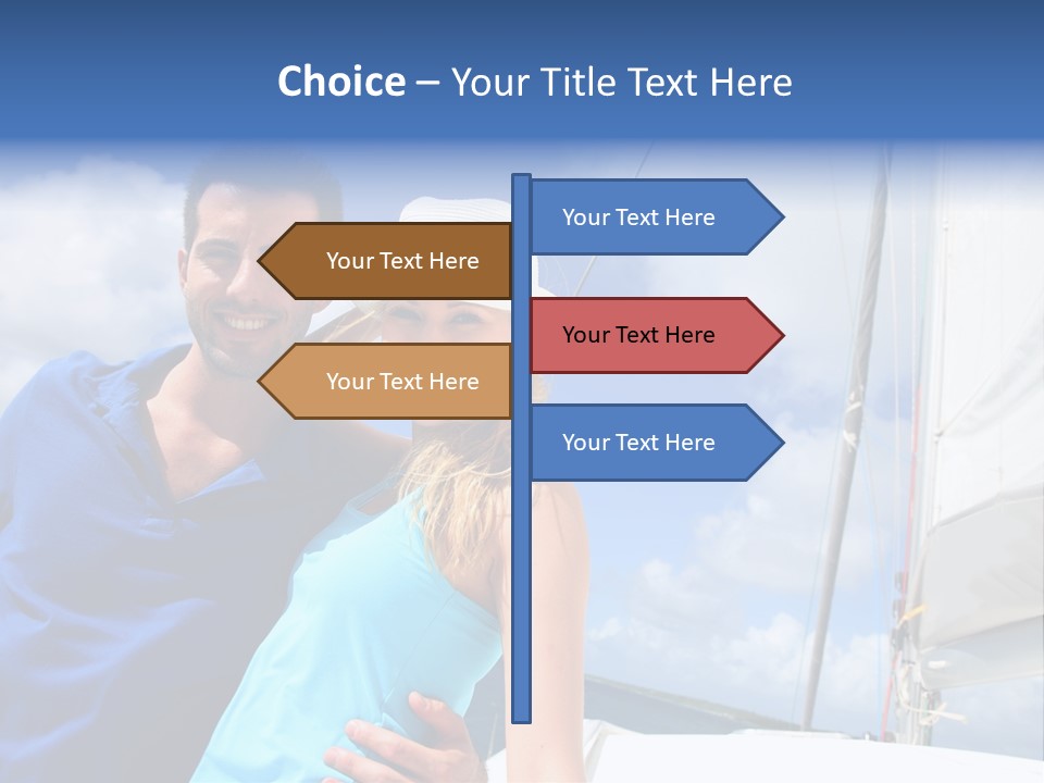 Catamaran Vessel Young PowerPoint Template