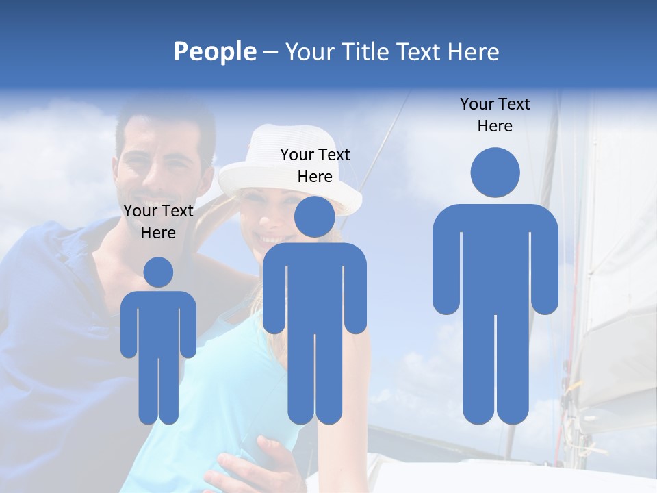 Catamaran Vessel Young PowerPoint Template