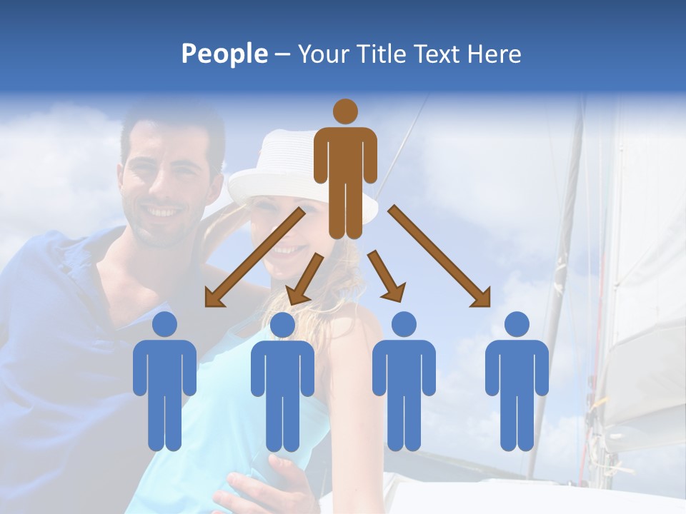 Catamaran Vessel Young PowerPoint Template