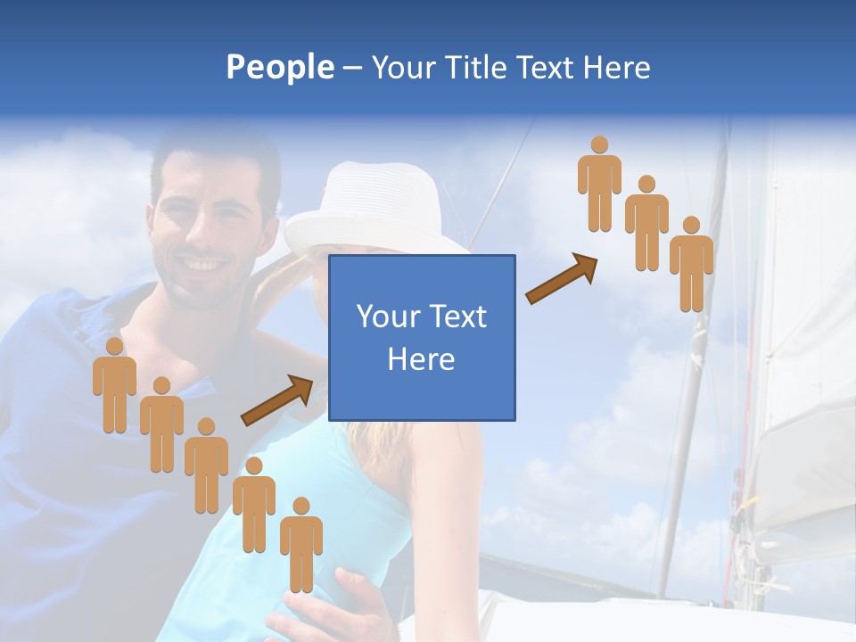 Catamaran Vessel Young PowerPoint Template