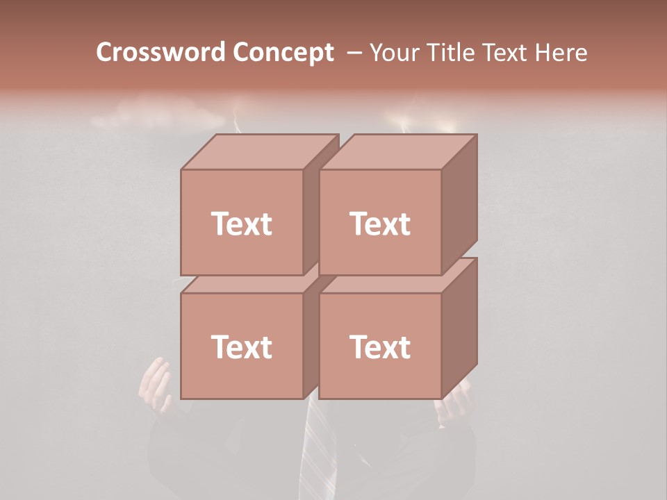 Anxiety Clouded Mind Cloud PowerPoint Template