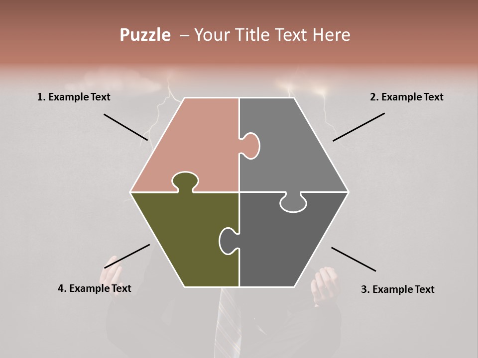 Anxiety Clouded Mind Cloud PowerPoint Template