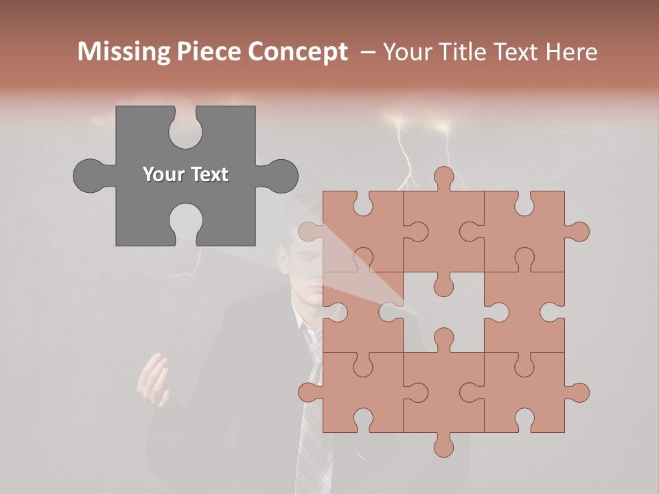 Anxiety Clouded Mind Cloud PowerPoint Template