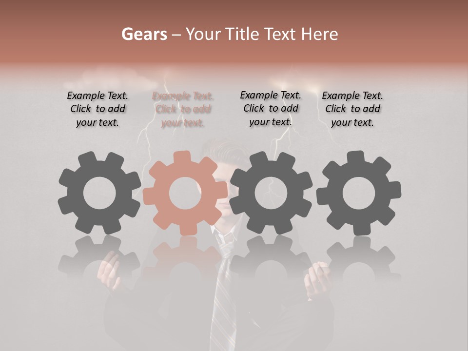 Anxiety Clouded Mind Cloud PowerPoint Template