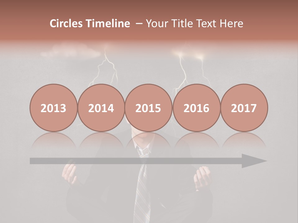 Anxiety Clouded Mind Cloud PowerPoint Template