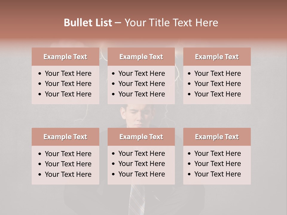 Anxiety Clouded Mind Cloud PowerPoint Template