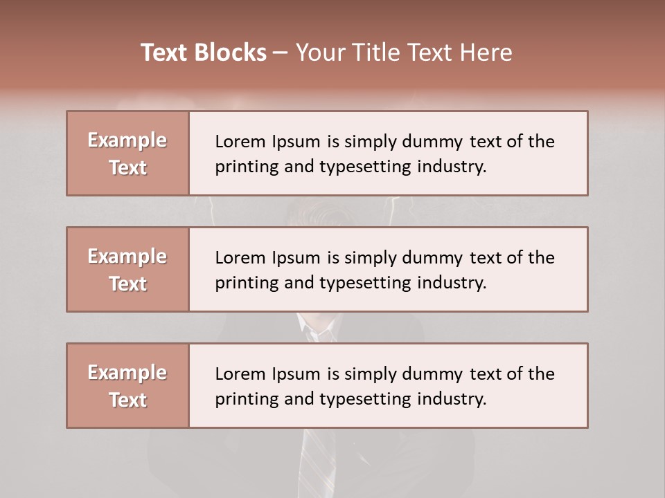 Anxiety Clouded Mind Cloud PowerPoint Template