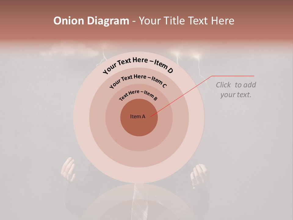 Anxiety Clouded Mind Cloud PowerPoint Template