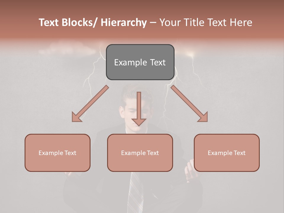 Anxiety Clouded Mind Cloud PowerPoint Template
