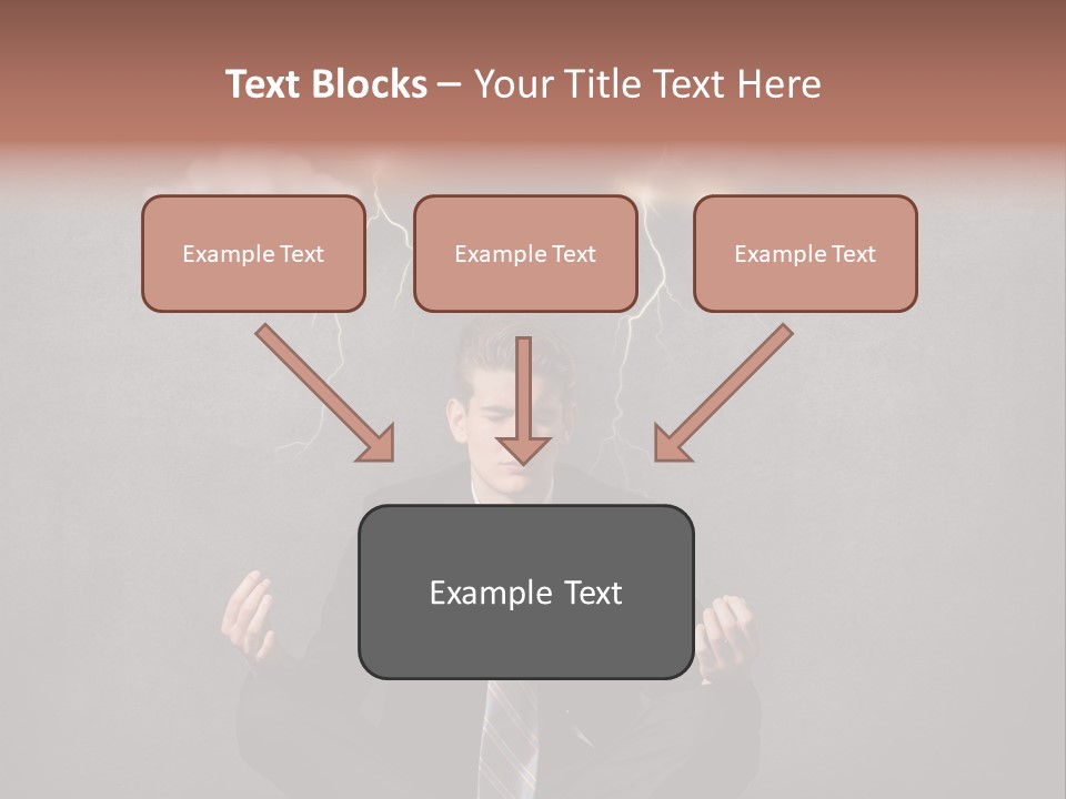 Anxiety Clouded Mind Cloud PowerPoint Template