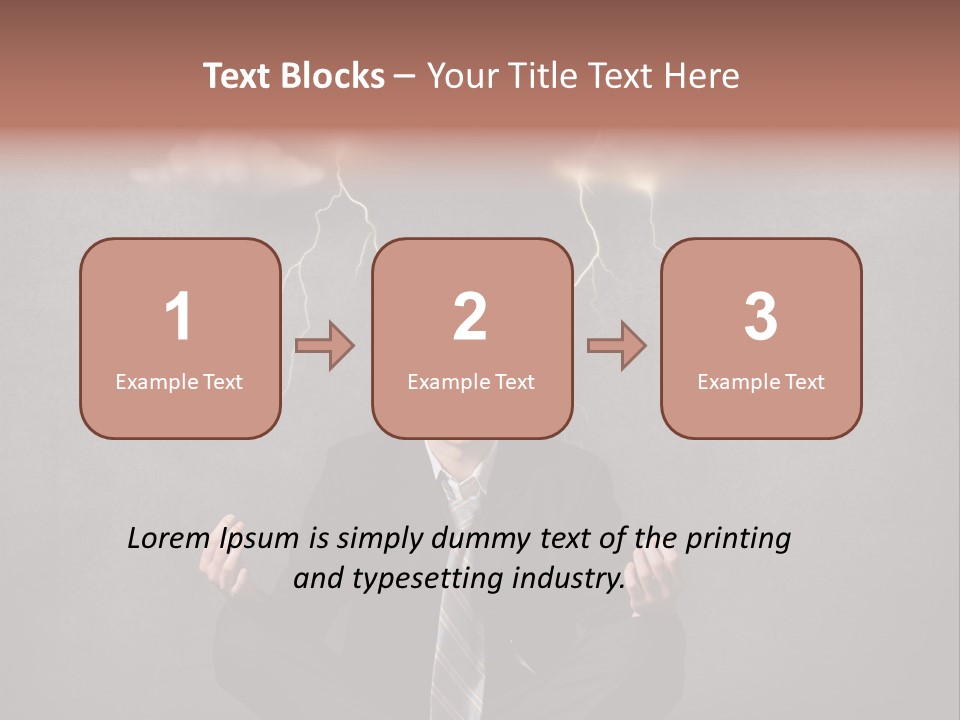 Anxiety Clouded Mind Cloud PowerPoint Template