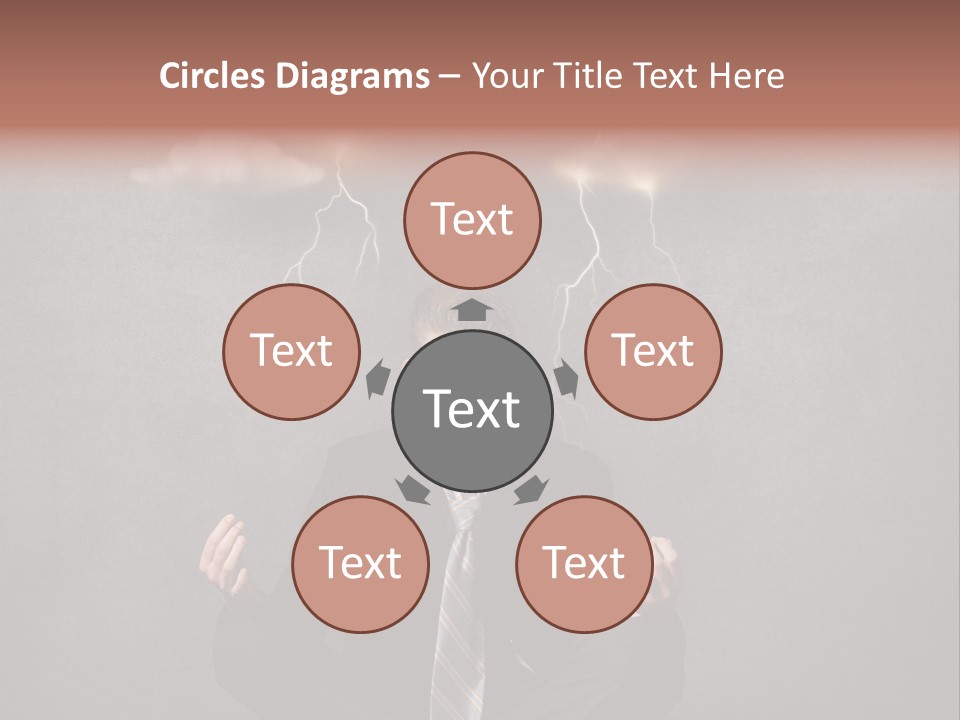 Anxiety Clouded Mind Cloud PowerPoint Template