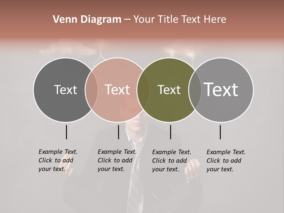 Anxiety Clouded Mind Cloud PowerPoint Template