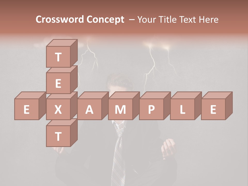 Anxiety Clouded Mind Cloud PowerPoint Template