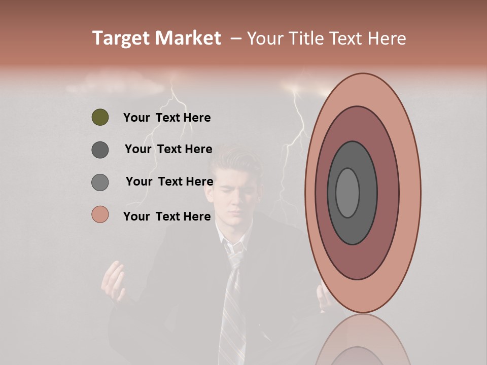 Anxiety Clouded Mind Cloud PowerPoint Template