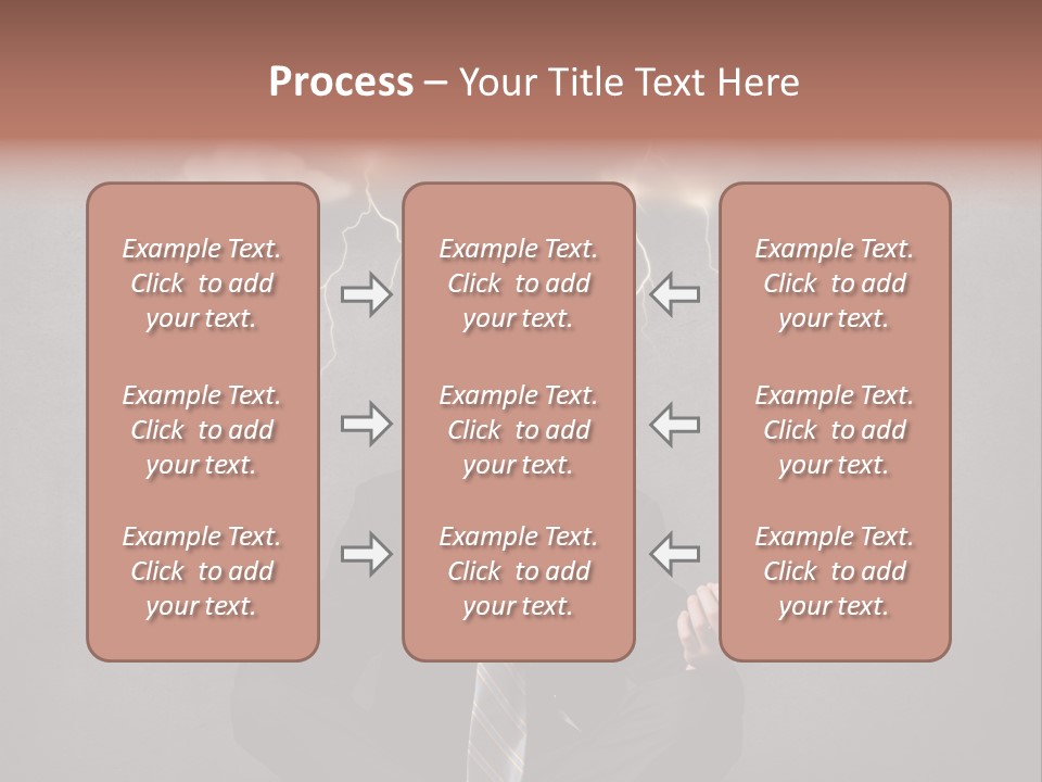 Anxiety Clouded Mind Cloud PowerPoint Template
