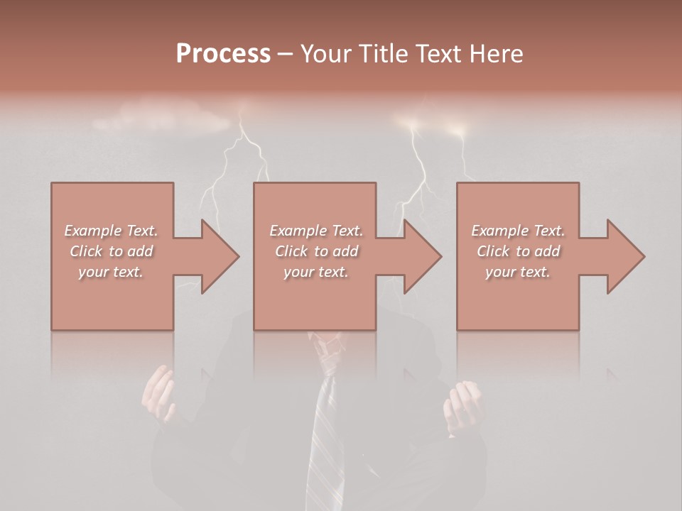 Anxiety Clouded Mind Cloud PowerPoint Template