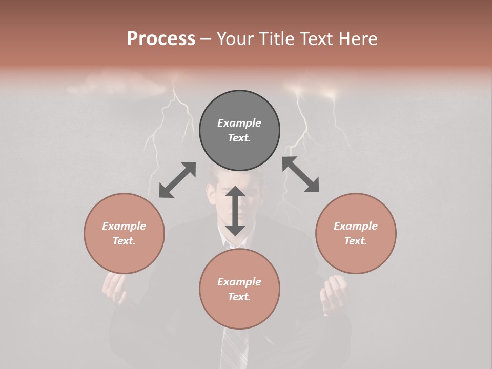 Anxiety Clouded Mind Cloud PowerPoint Template