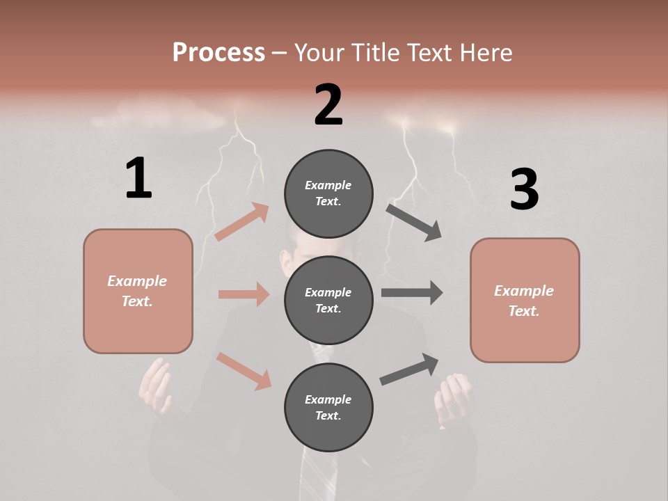 Anxiety Clouded Mind Cloud PowerPoint Template