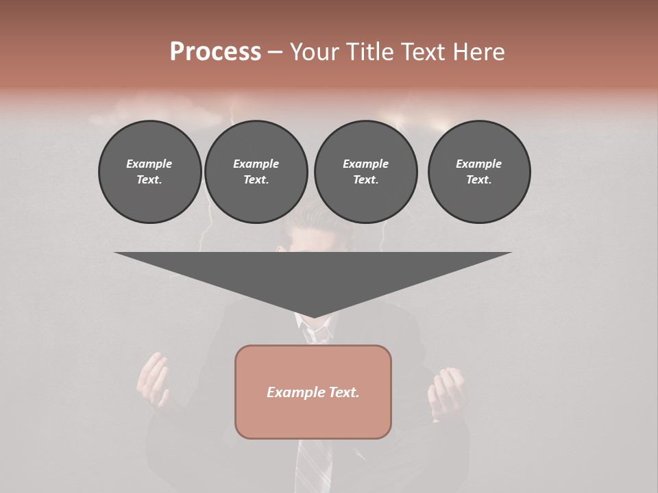 Anxiety Clouded Mind Cloud PowerPoint Template