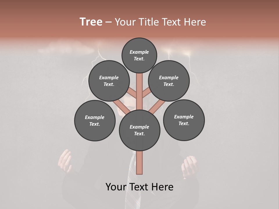 Anxiety Clouded Mind Cloud PowerPoint Template