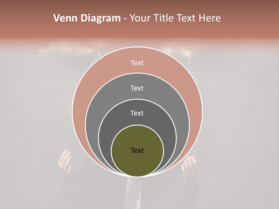 Anxiety Clouded Mind Cloud PowerPoint Template