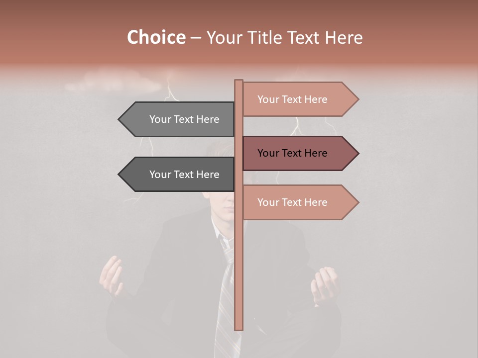 Anxiety Clouded Mind Cloud PowerPoint Template